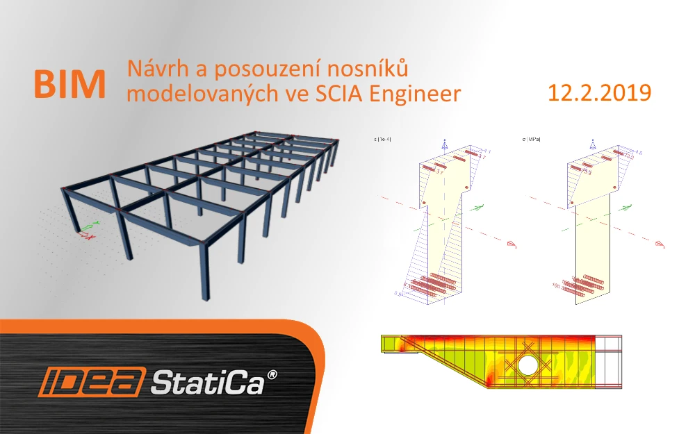 BIM – Návrh a posouzení nosníků modelovaných ve SCIA Engineer