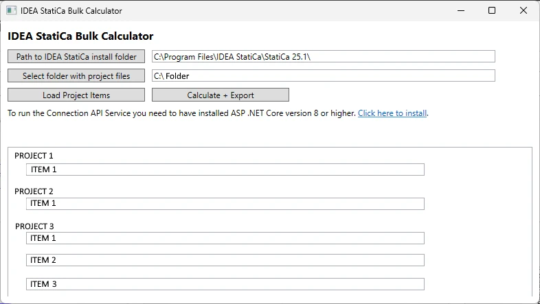 Bulk calculation tool (BETA)