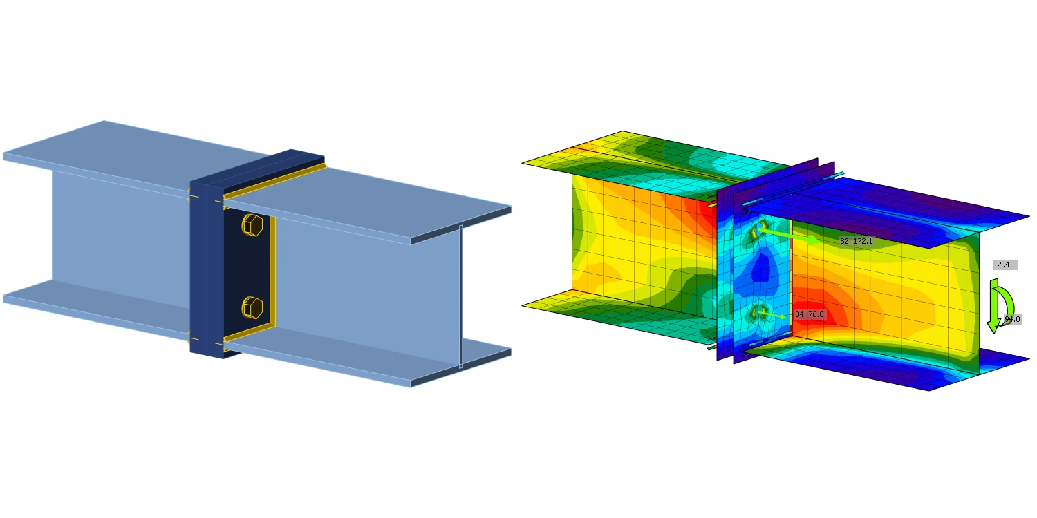 Bolted connection - Interaction of shear and tension
