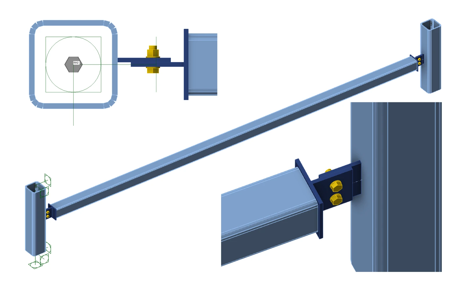 Asymmetrical gusset plate
