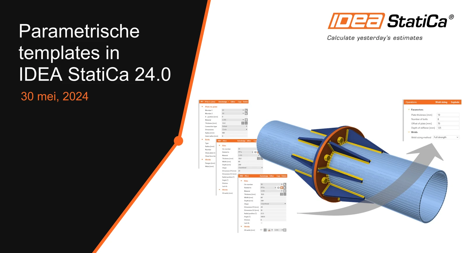 Parametrische templates in IDEA StatiCa 24.0