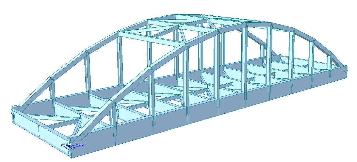 Export a bridge model from Midas Civil to IDEA StatiCa to code-check any types of steel connections.