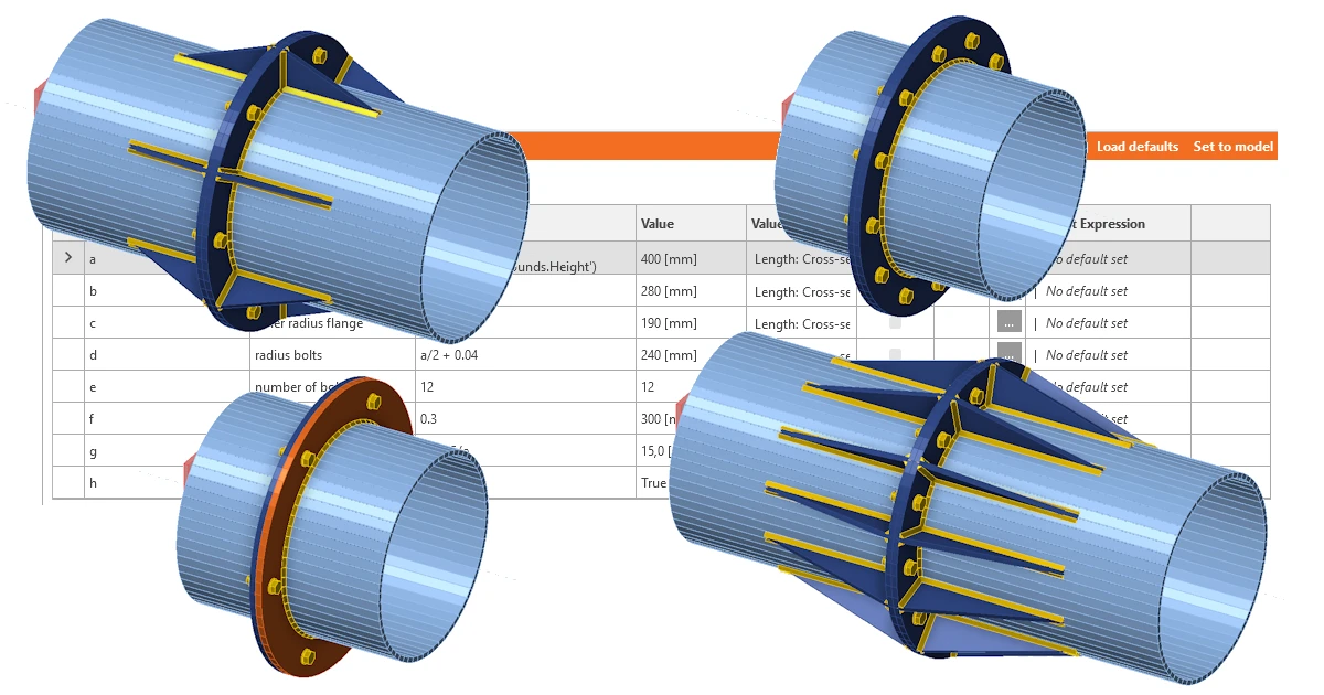 Parametric design in IDEA StatiCa Connection - Tubular connection