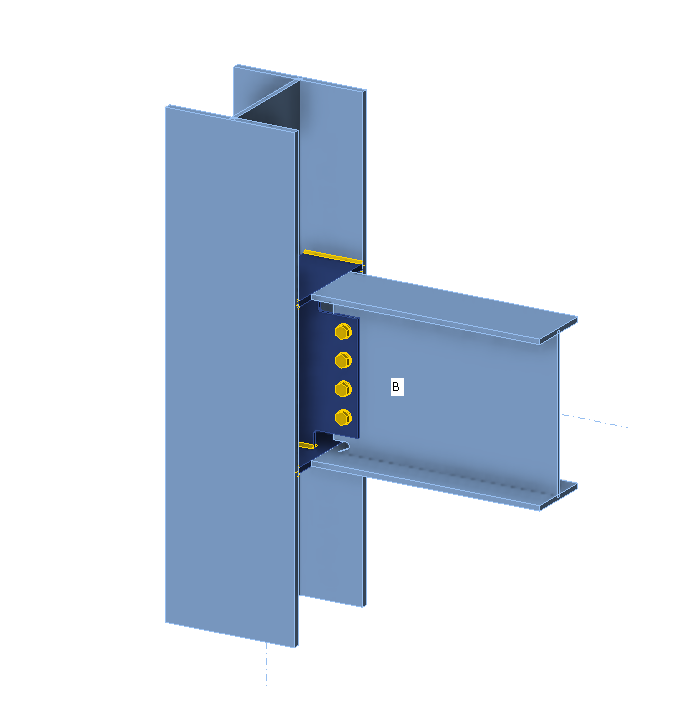 Beam to column web, Directly Welded Flange- Plated FR Moment Connection
