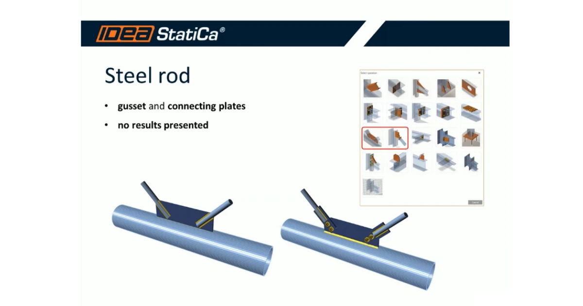 How to use a steel rod member