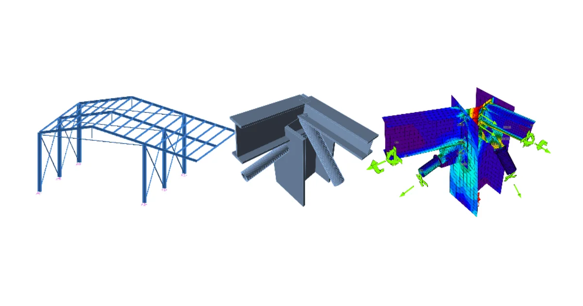 IDEA StatiCa step-by-step tutorial for the structural design of a steel connection using the BIM link between Advance Design and IDEA StatiCa. Structural design of welded and bolted steel connections.
