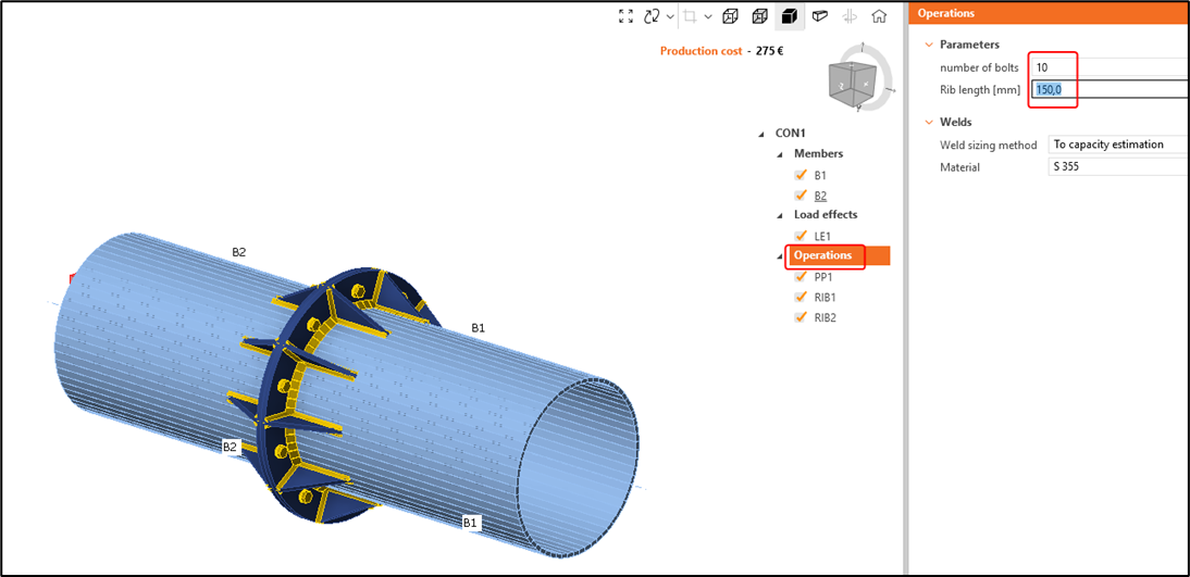 Parametric design in IDEA StatiCa Connection - Tubular connection ...