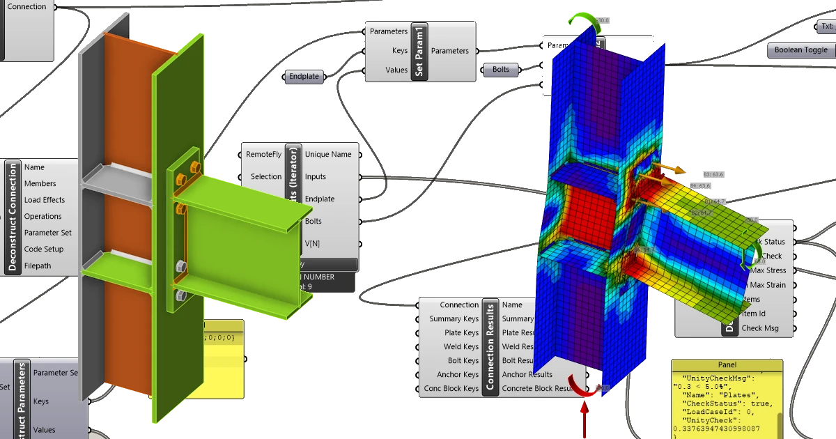 Grasshopper API link - วิธีนำเข้าและคำนวณแบบจำลองการเชื่อมต่อแบบ Parametric (02)