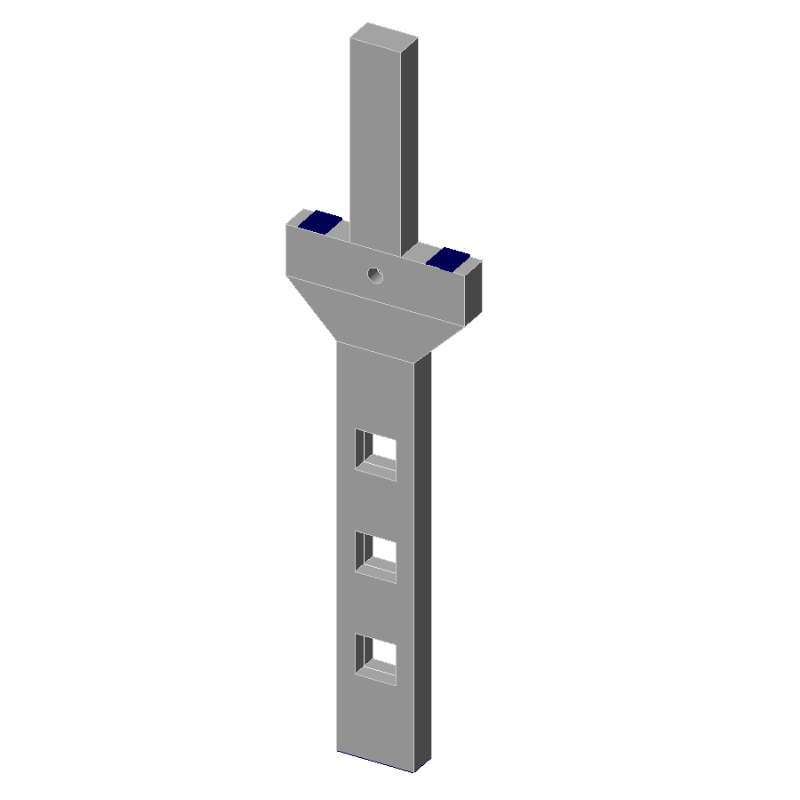 Coluna com duplo consolo