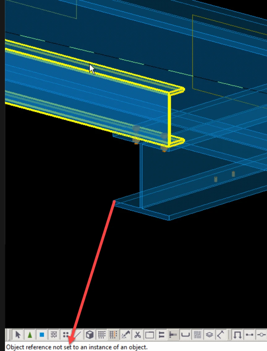 Object reference not set to an instance of an object in IDEA CONNECTION