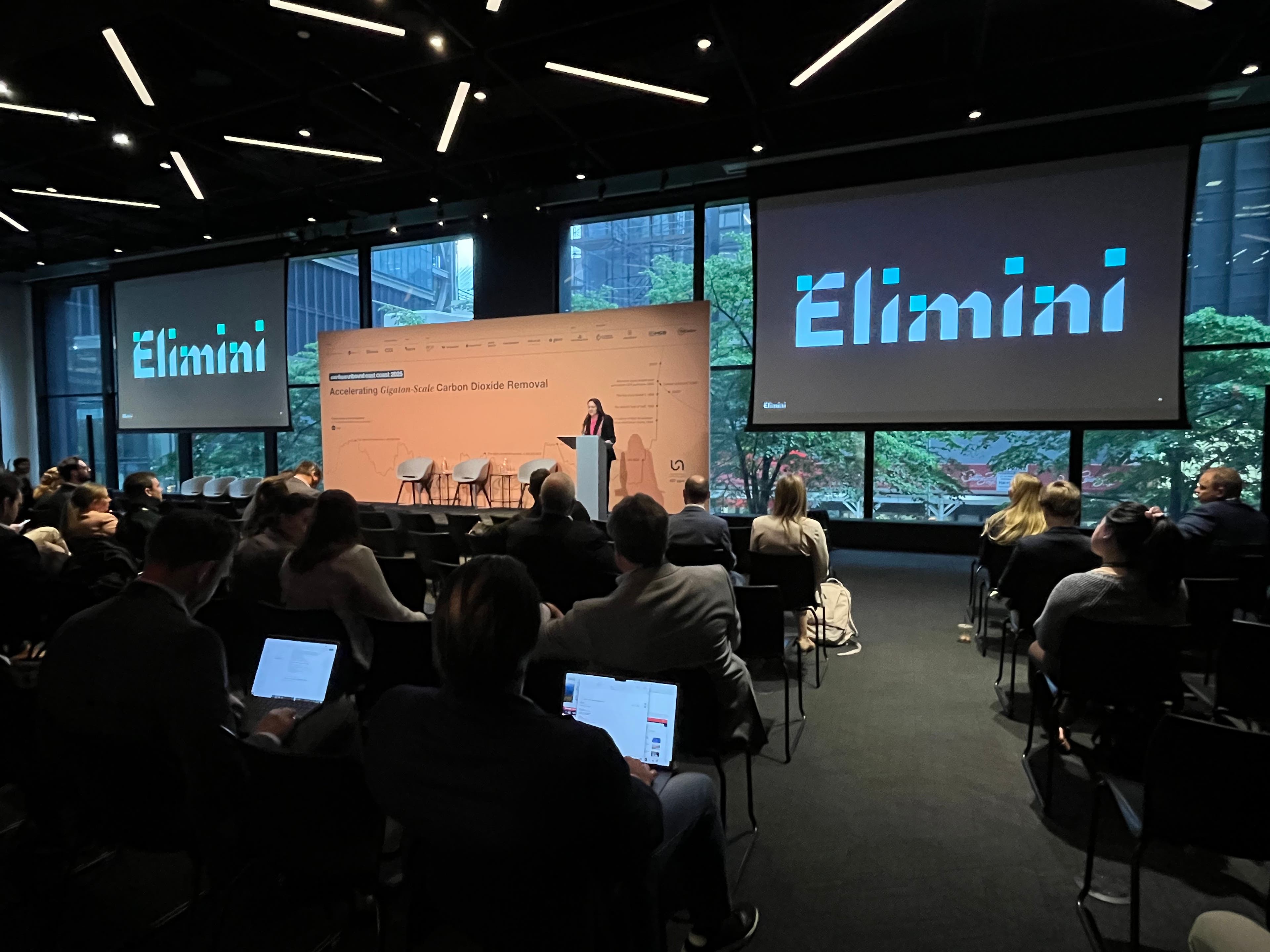 Elimini President Laurie Fitzmaurice delivered the keynote address at Carbon Unbound East Coast 2025.