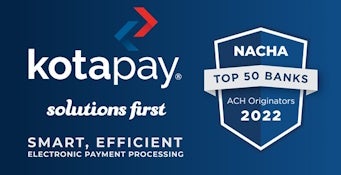 Kotapay named to Nacha's Top 50 ACH originators