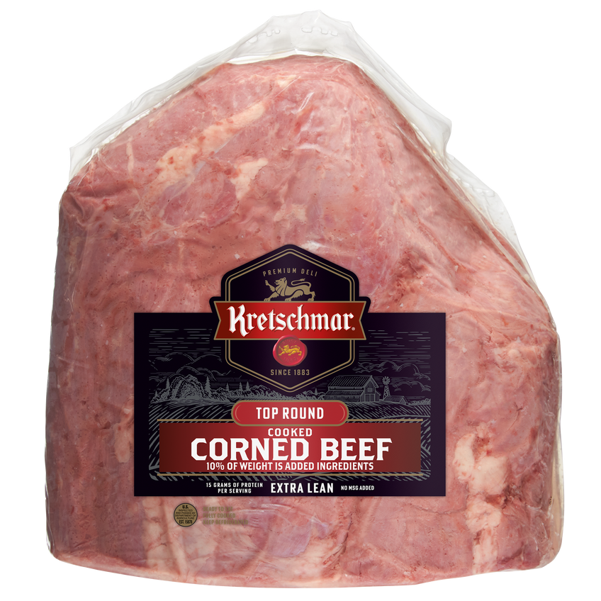 Cooked Corned Beef, 10% of Weight is Added Ingredients
