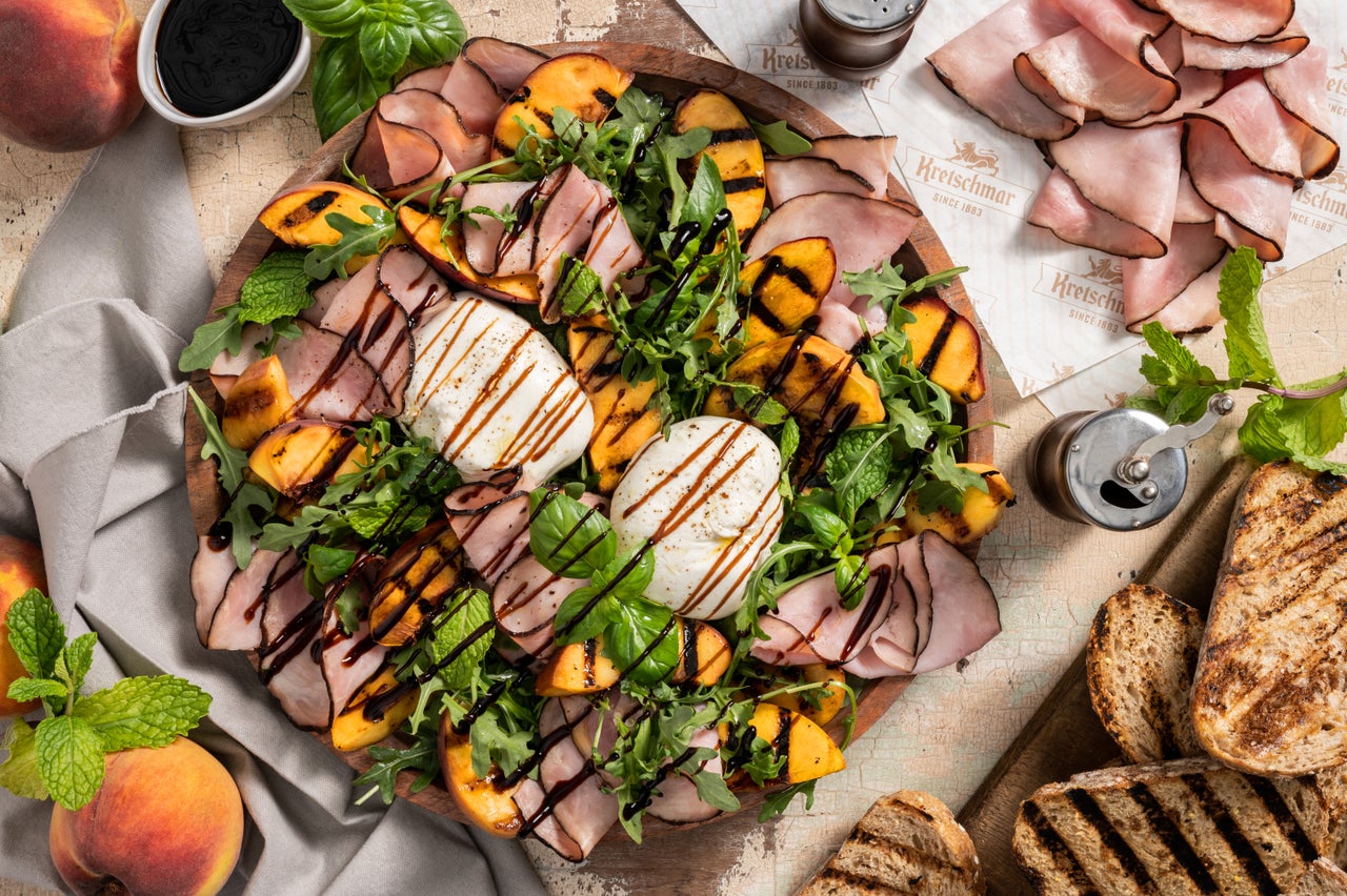 Grilled Peach and Burratta Salad | Kretschmar