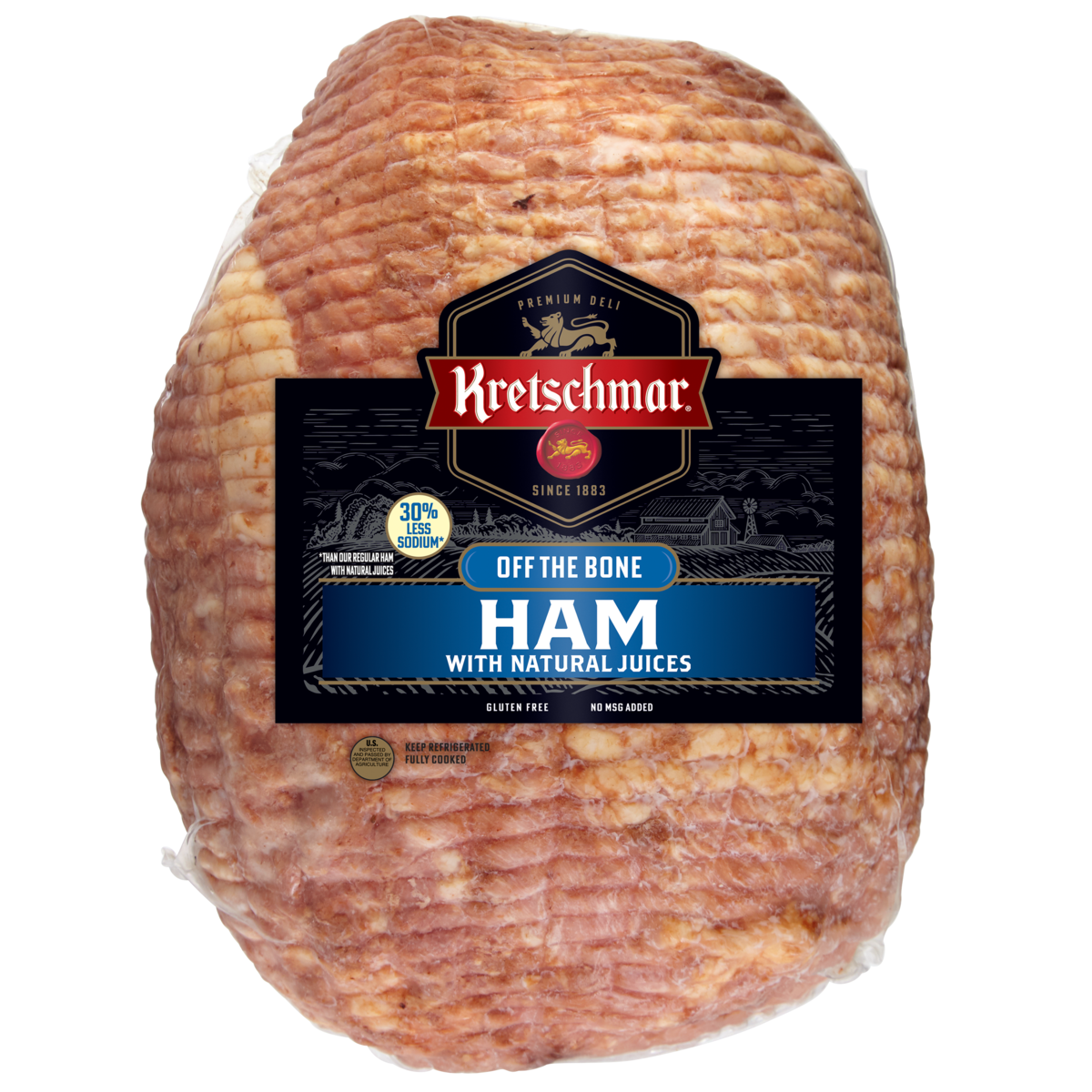 Lower Sodium Off the Bone Ham with Natural Juices