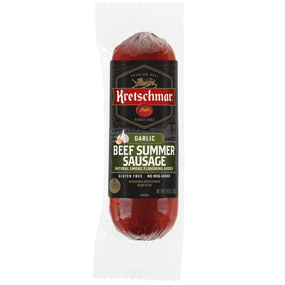 Beef and Garlic Summer Sausage Kretschmar