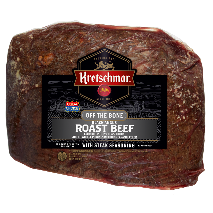 Black Angus Off the Bone Roast Beef, Contains up to a 12% Added Solution