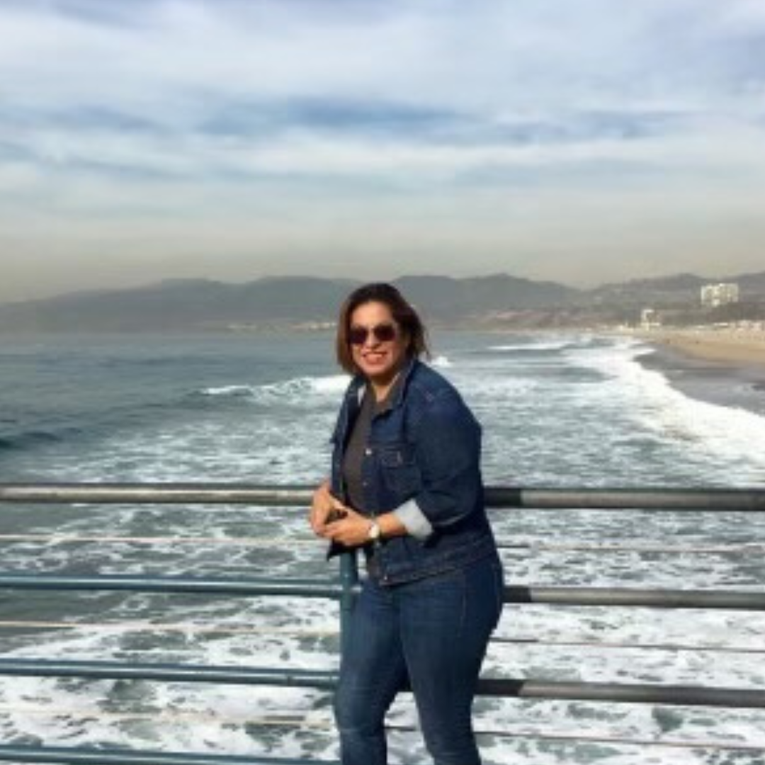 Isela at the beach