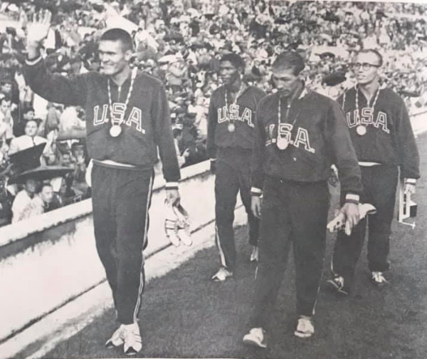 Earl Young after winning his 1960 US Olympic gold medal