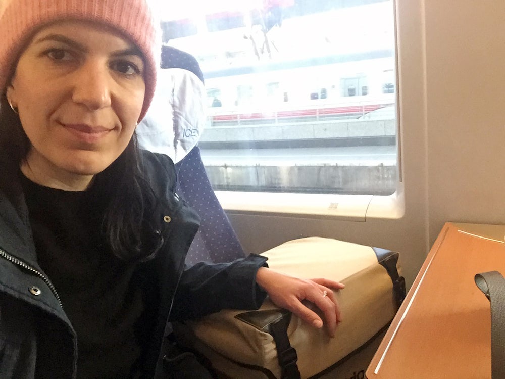 DKMS employee Maria served as a courier during the pandemic 