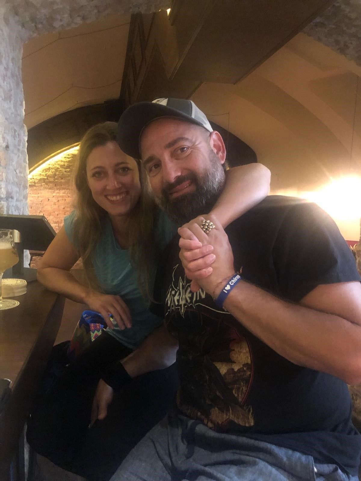 Matthew with wife, Laura 