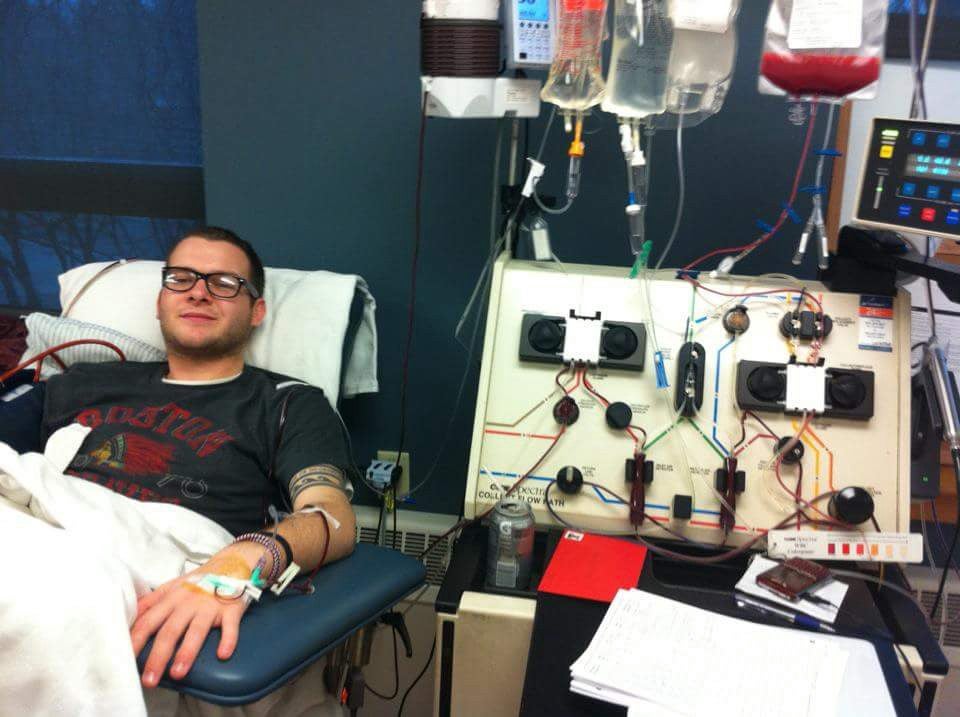 This is me during my PBSC donation. It went by pretty fast and didn’t leave me with much side effects. I was back out and ready to finish winter break from school pretty quickly.