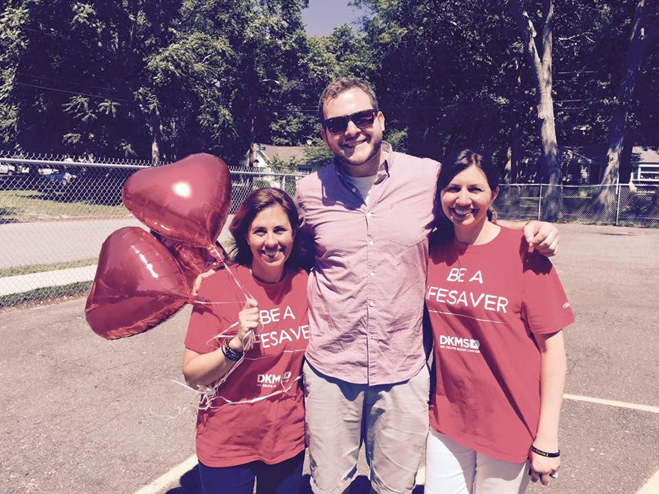 In my role as a donor recruiter for DKMS, I’m very often at events talking with potential new donors. I love it!