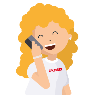 Illustration of a young woman on the phone.