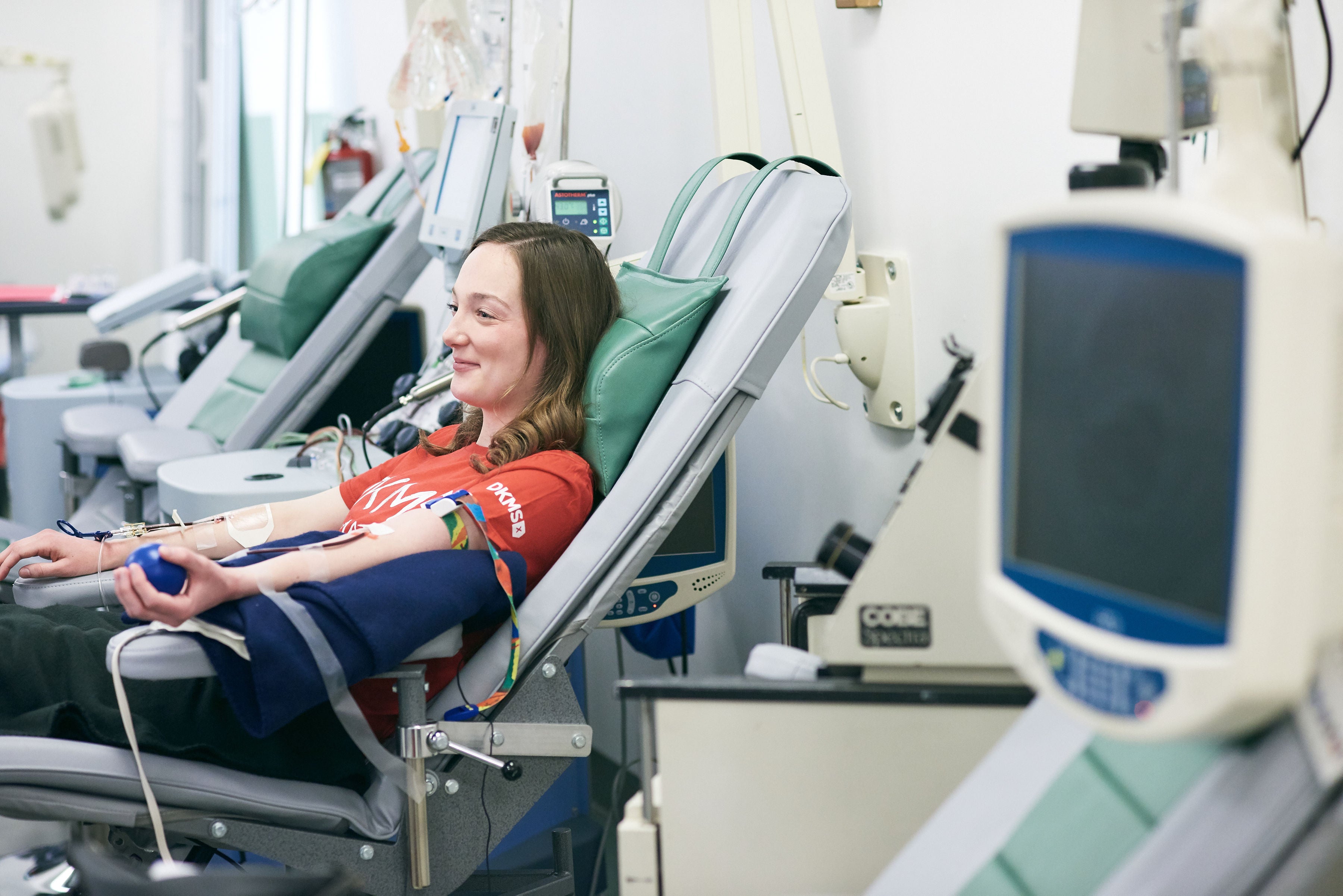 Christina donating DKMS