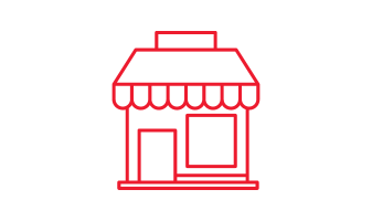 Red shop icon