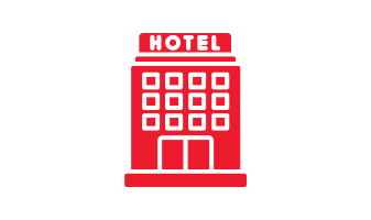 Red hotel icon