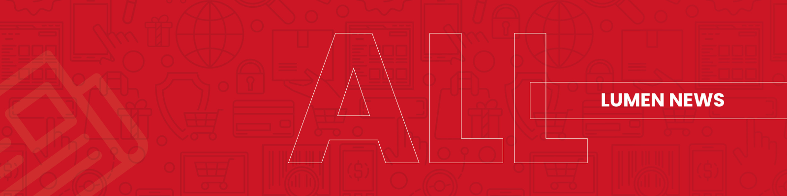 Red background written ''All Lumen News''