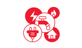 Icône rouge - services publics