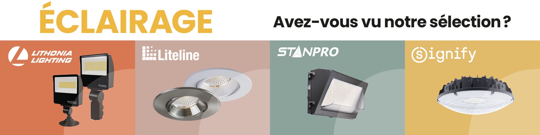 Eclairage: avez-vous vu notre sélection?