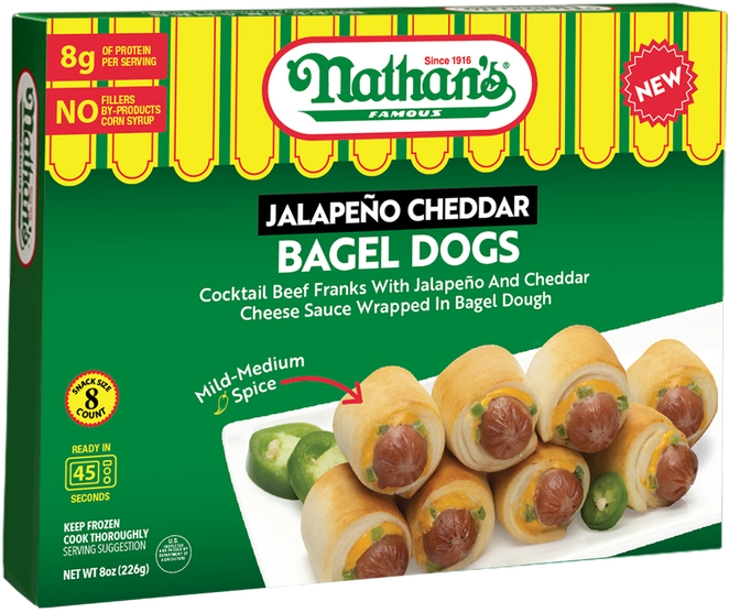 Jalapeño Cheddar Bagel Dogs