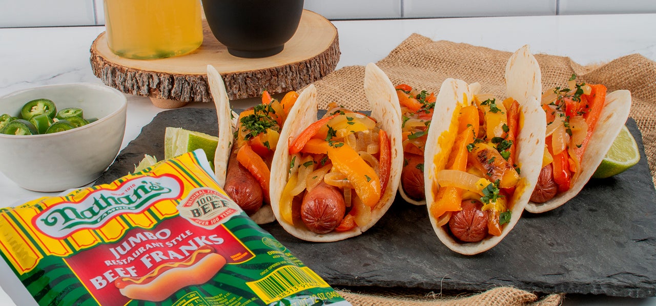 Air-Fried Fajita Dog | Nathans