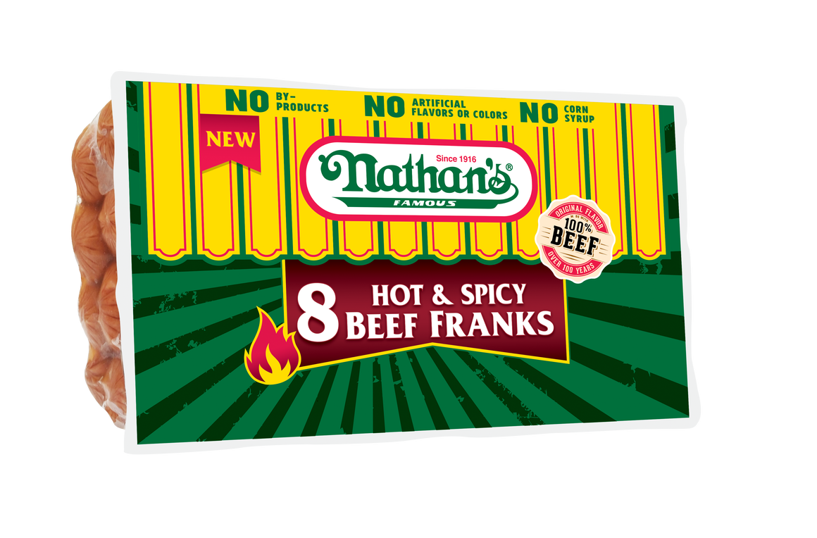 Hot & Spicy Beef Franks - 8 Pack