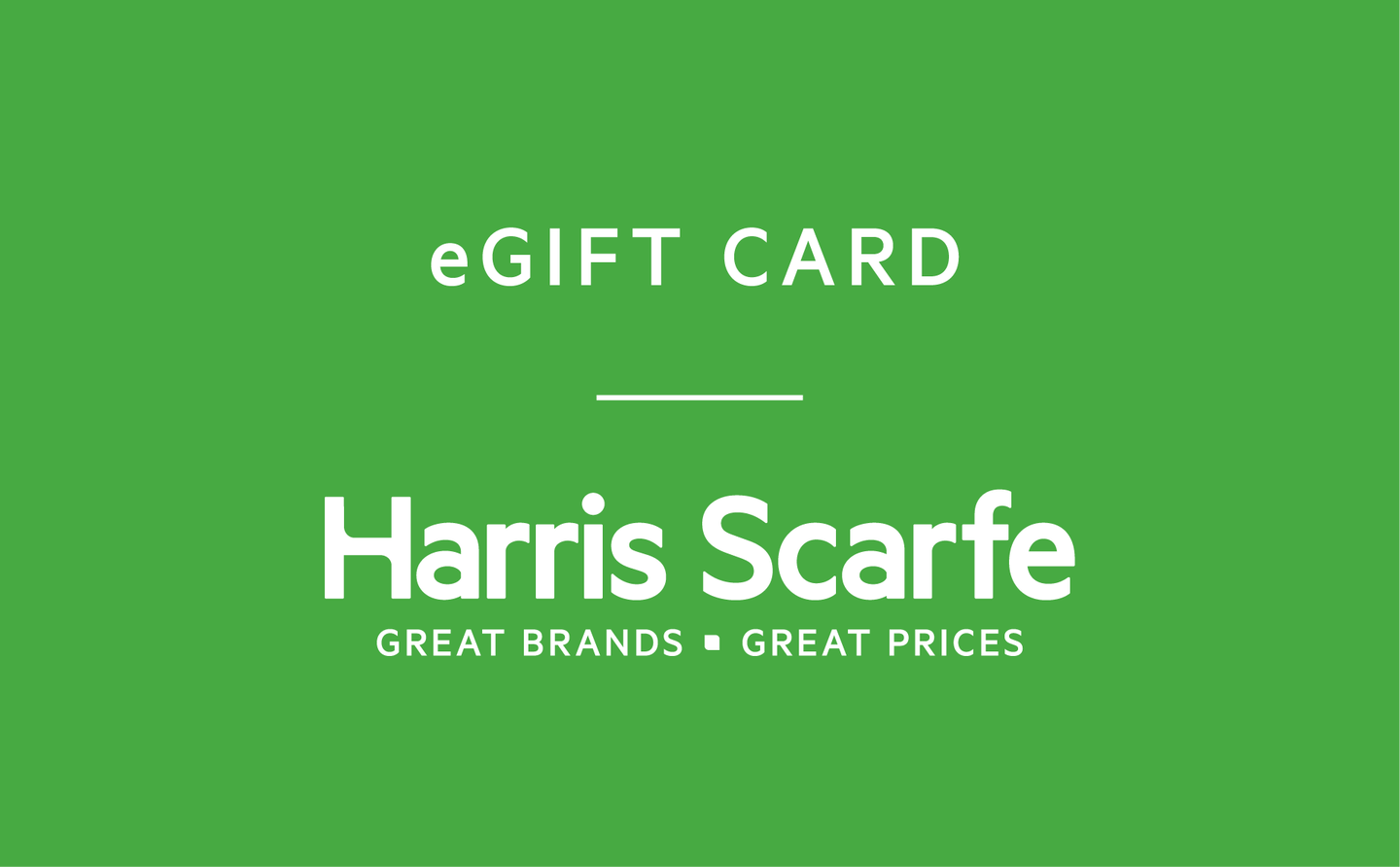 Digital Harris Scarfe Gift Card & Gift Vouchers