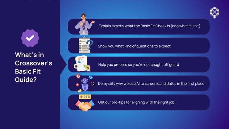 Crossover basic fit guide contents - what's in the guide?