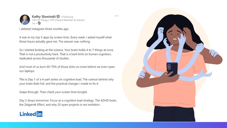 Kathy Slowinski LinkedIn post, 2026. 