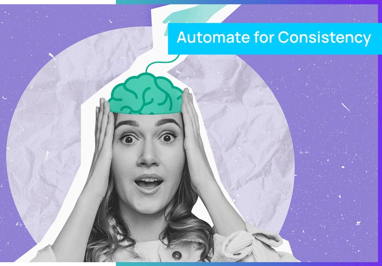 A woman holding her head with a brain drawn on it