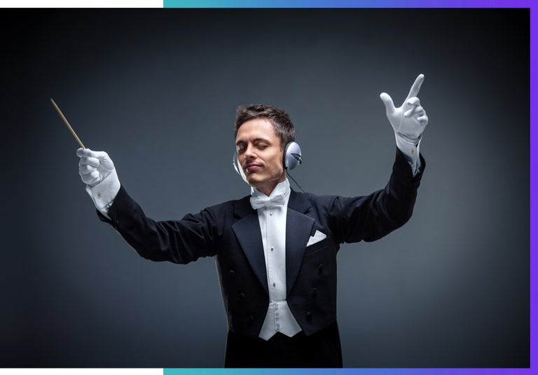 An orchestra conductor. 