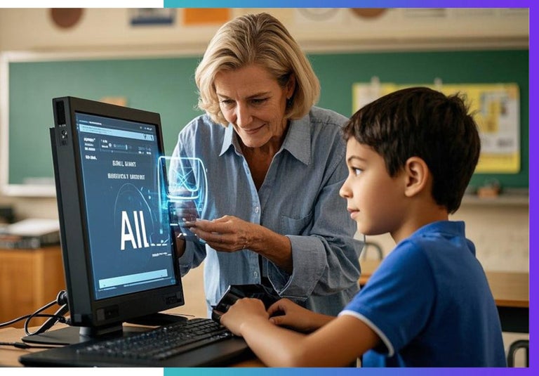 Teacher turned guide. 