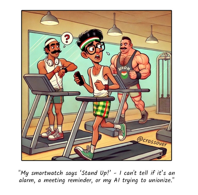 @crossover remote work comics and cartoons #4: IoT and AI 