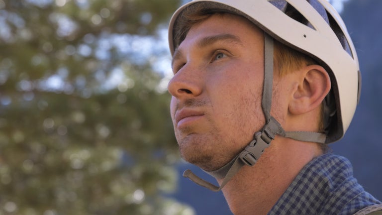 Carson rick climbing close up.
