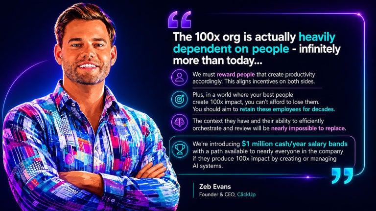 Zeb Evans on 100X organization quote. 