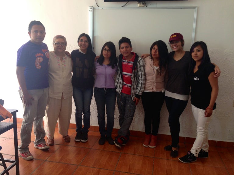 Sam teaching in Mexico.