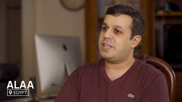 Remote worker Alaa from Egypt on Crossover. 