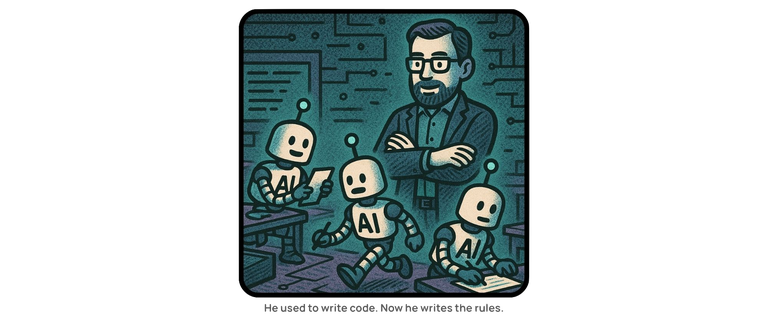 “He used to write code. Now he writes the rules.”