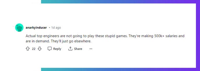 Reddit user anarkyinducer speaks about the top talent brain drain. 